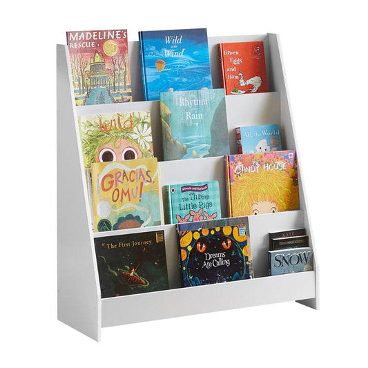Kinderbücherregal | Zeitungsständer | Aufbewahrungsregal für Kinder | KMB32-W - Palo24