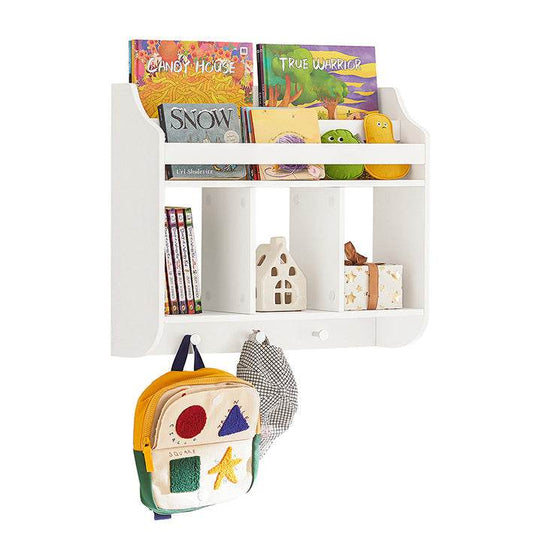 Kinder Bücherregal | Wandregal für Kinder | Aufbewahrungsregal | KMB46-W - Palo24