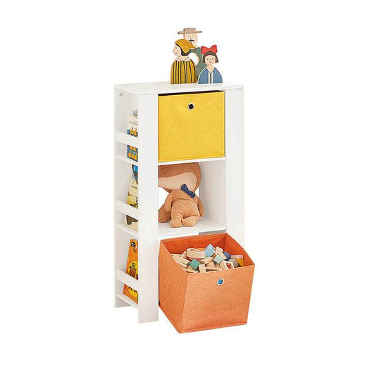 Kinderbücherregal | Spielzeugtruhe | Aufbewahrungsregal Für Kinder | Weiss - Palo24