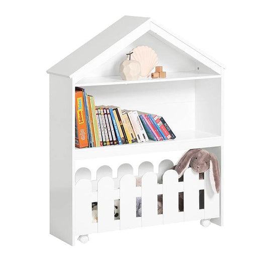Kinderregal | 2-Teilig Aufbewahrungsregal Für Kinder | Bücherregal | Weiss - Palo24