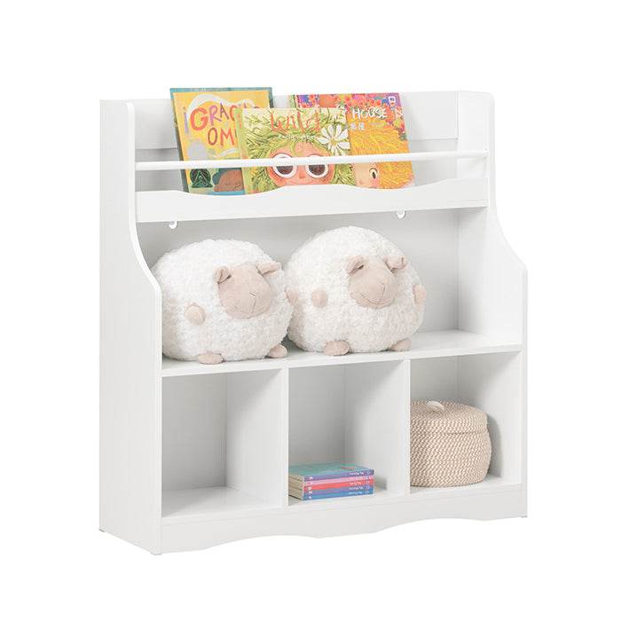 Kinderbücherregal | Spielzeugregal | Aufbewahrungsregal Für Kinder | Weiss - Palo24