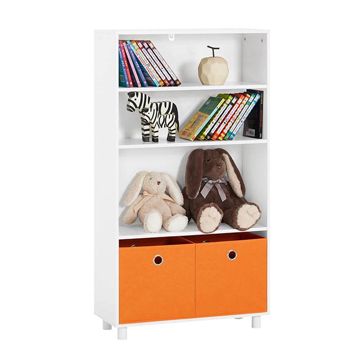 Kinderregal mit Boxen | Spielzeugregal | Bücherregal für Kinder | KMB68-W - Palo24