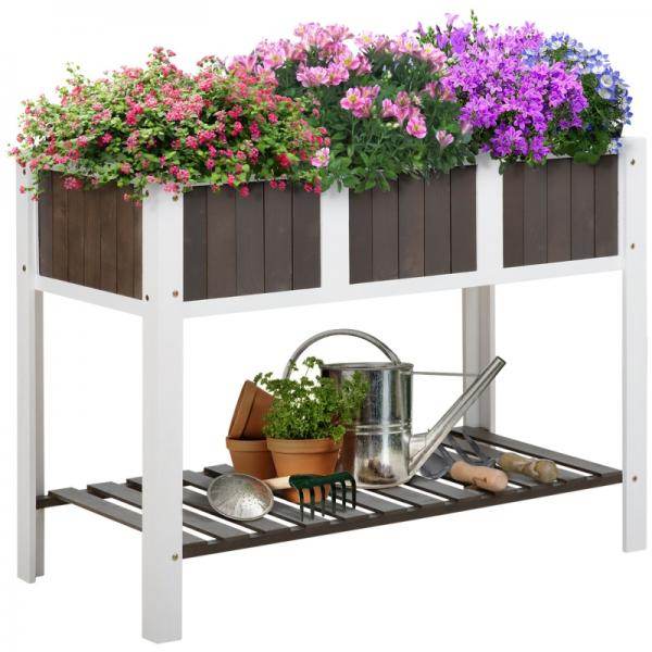 Pflanztisch Gartentisch hölzerne Arbeitsfläche Gartenbeete für Gemüse Blumen - Palo24