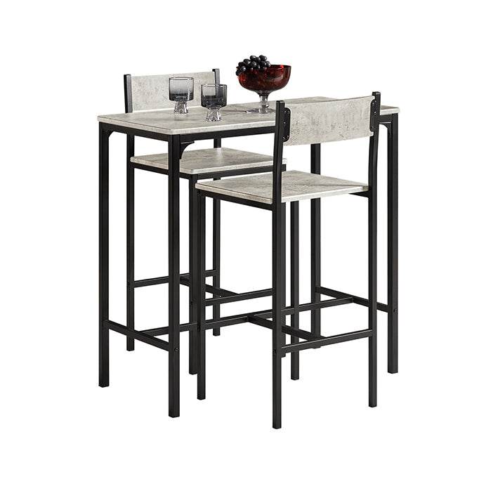 Bartisch mit 2 Hockern | Bartisch set | 3-teilig | OGT03-HG - Palo24