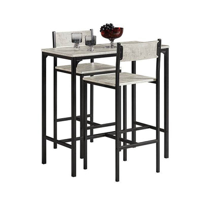 Bartisch mit 2 Hockern | Bartisch set | 3-teilig | OGT03-HG - Palo24