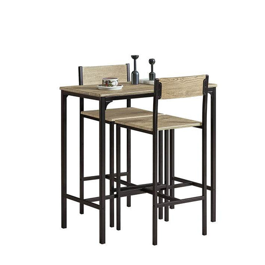 Bartisch mit 2 Hockern | Bartisch set | 3-teilig - Palo24