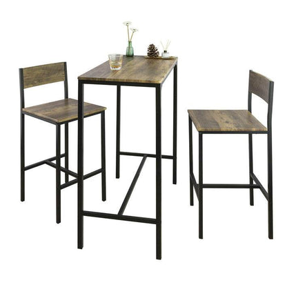Bartisch mit 2 Hockern | Bartisch set | 3-teilig | OGT03-XL - Palo24
