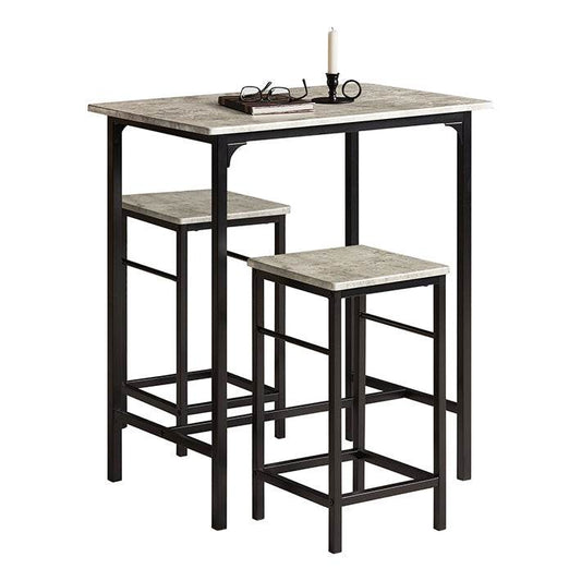 Bartisch mit 2 Hockern Bartisch set 3-teilig - Palo24