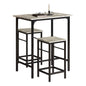 Bartisch mit 2 Hockern Bartisch set 3-teilig - Palo24
