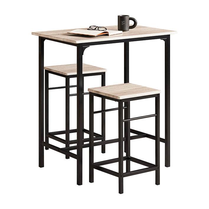 Bartisch mit 2 Hockern | Bartisch set | 3-teilig - Palo24