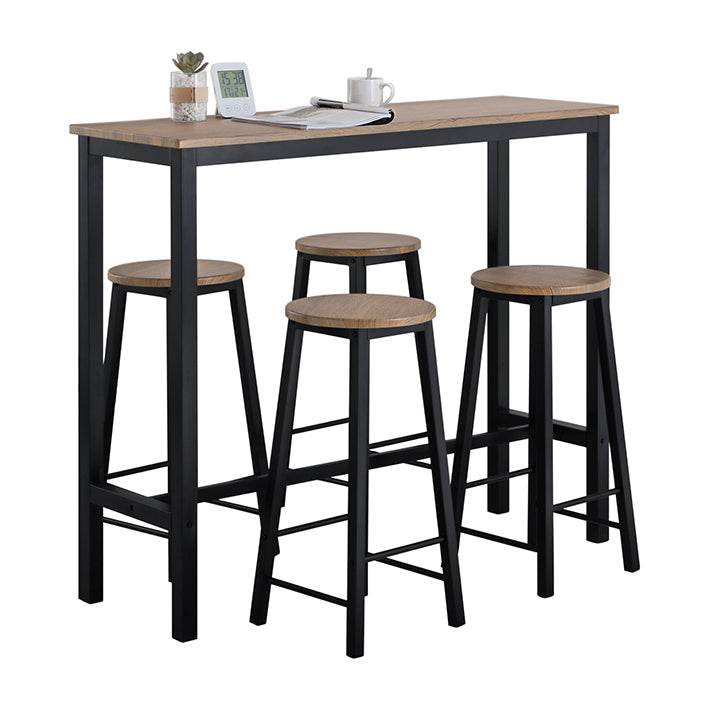 Bartisch mit 4 Stühlen | Bartisch set | Stehtisch | 5-teilig | OGT22-SCH - Palo24