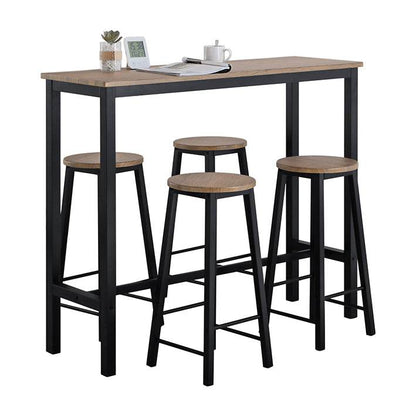 Bartisch mit 4 Stühlen | Bartisch set | Stehtisch | 5-teilig | OGT22-SCH - Palo24