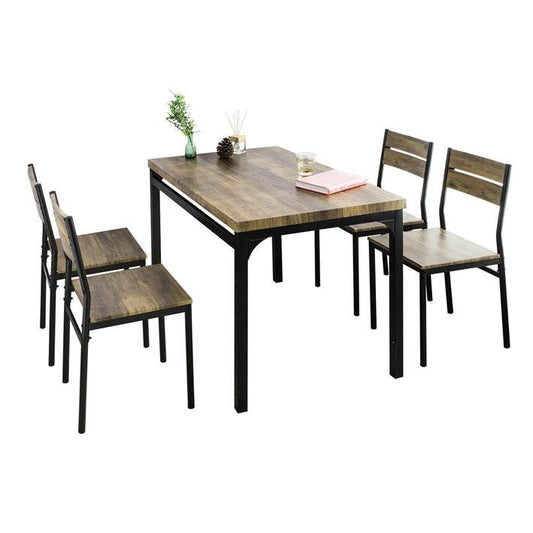 Esstisch mit 4 Stühlen | 5-teilig Essgruppe | Küchentisch | OGT28-N+FST72-Nx4 - Palo24