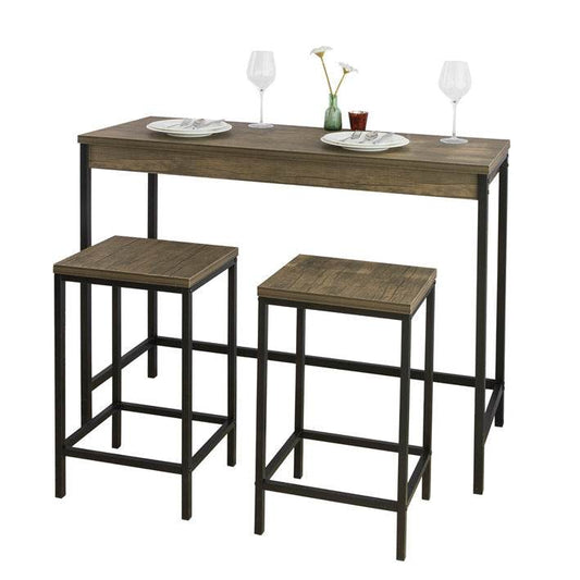 Bartisch mit 2 Hockern | Bartisch set | 3-teilig | OGT30-N - Palo24