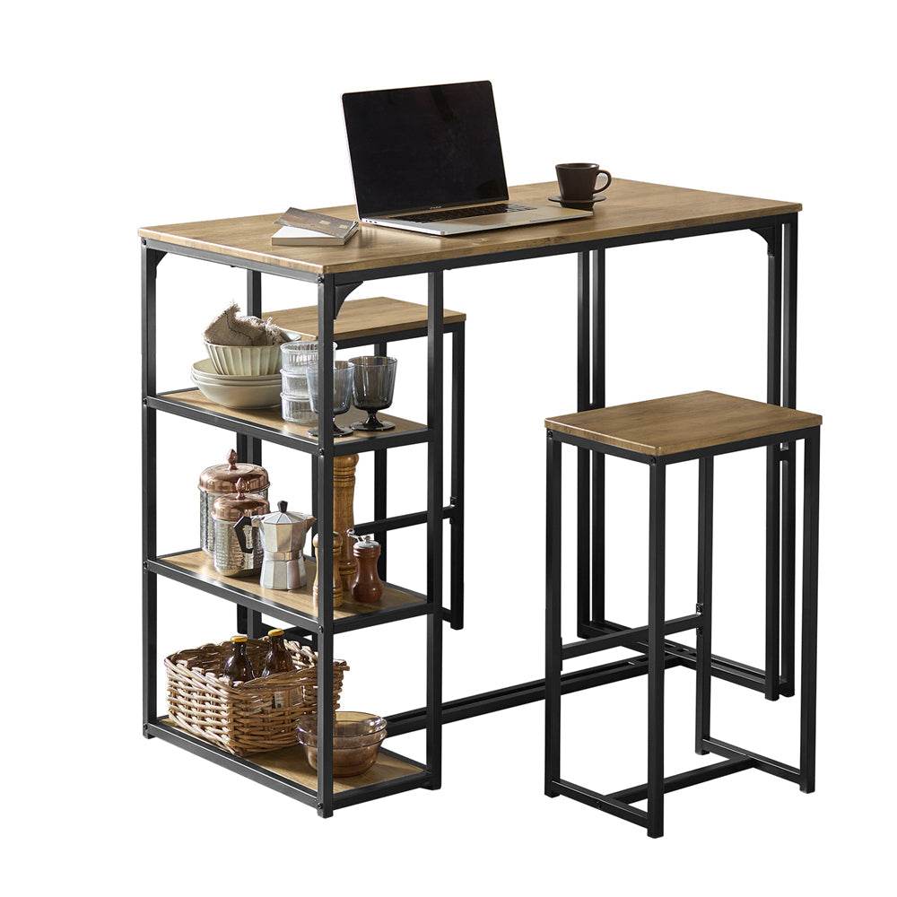 Bartisch Mit 2 Stühlen | Bartisch Set | 3-Teilig - Palo24