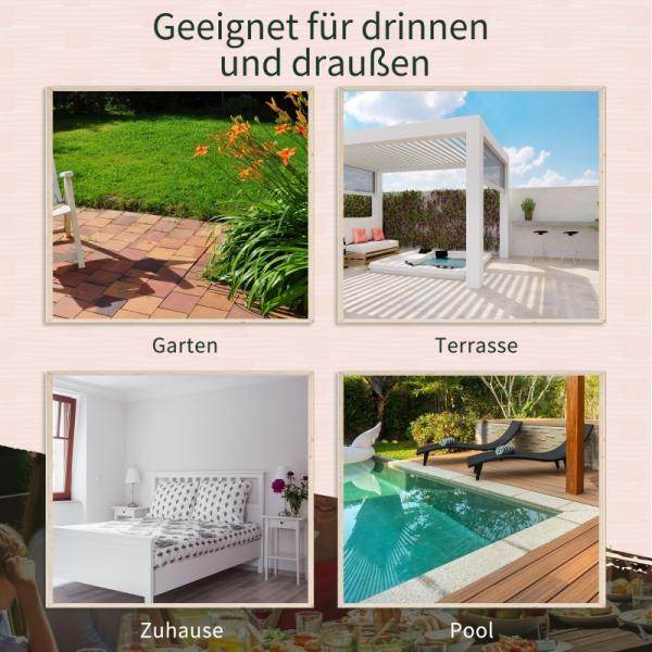 Polyrattan Gartenbank Gartensofa mit Tisch 2-Sitzer Stahl Braun - Palo24