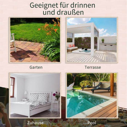 Polyrattan Gartenbank Gartensofa mit Tisch 2-Sitzer Stahl Braun - Palo24