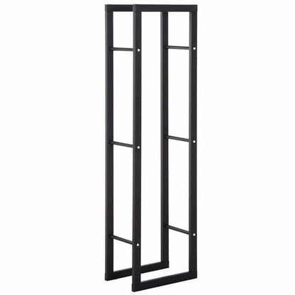 Feuerholzregal Kaminholzablage Kaminholzständer Kaminholzhalter 100kg Stahl Schwarz - Palo24