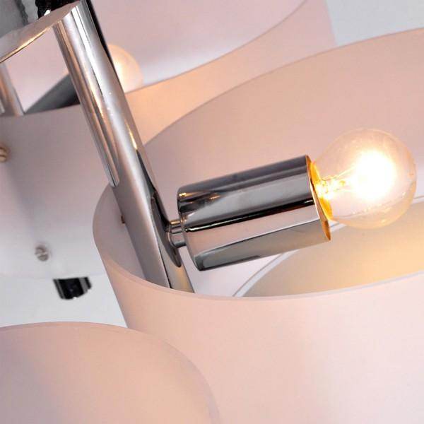 Deckenlampe Acryl Kronleuchter 40W Leuchte 3-flammig Chrom - Palo24