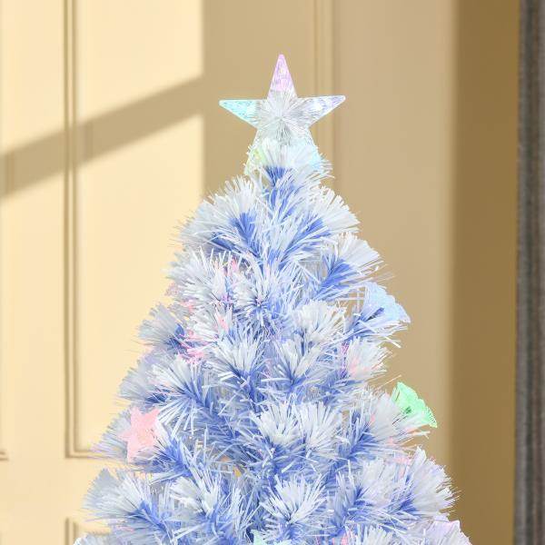 Künstlicher Weihnachtsbaum weiss blau 60 cm x 60 cm x 120 cm - Palo24