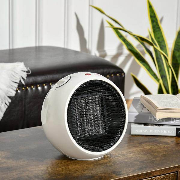 Heizlüfter Elektroheizer Heizung Weiss+Schwarz 1500 W - Palo24
