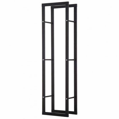 Feuerholzregal Kaminholzablage Kaminholzständer Kaminholzhalter 100kg Stahl Schwarz - Palo24