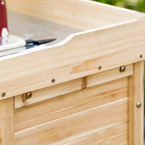 Gartenschrank mit Unterschrank Holz Geräteschrank Geräteschuppen - Palo24