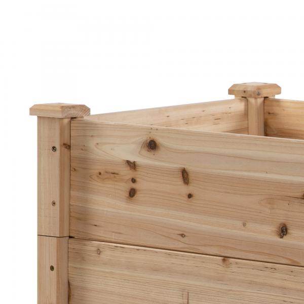 Hochbeet 3-stufige Blumentreppe Pflanzenbeet Kräuterbeet - Palo24
