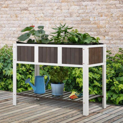 Pflanztisch Gartentisch hölzerne Arbeitsfläche Gartenbeete für Gemüse Blumen - Palo24