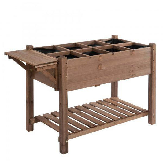 Hochbeet Pflanzkasten faltbare Ablage Blumenkasten braun - Palo24