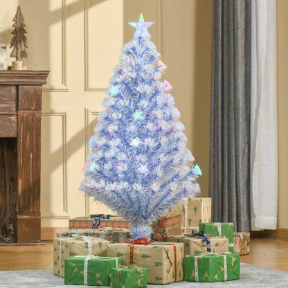 Künstlicher Weihnachtsbaum weiss blau 60 cm x 60 cm x 120 cm - Palo24