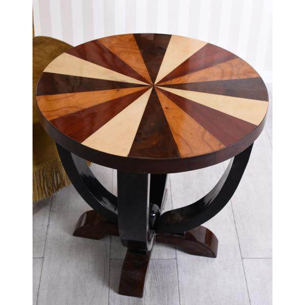ART DECO COUCHTISCH SOFATISCH 20ER JAHRE HOLZFURNIER - Palo24