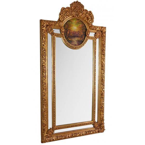 ANTIK BAROCKSPIEGEL GOLD GANZKÖRPERSPIEGEL 210CM ANKLEIDESPIEGEL - Palo24