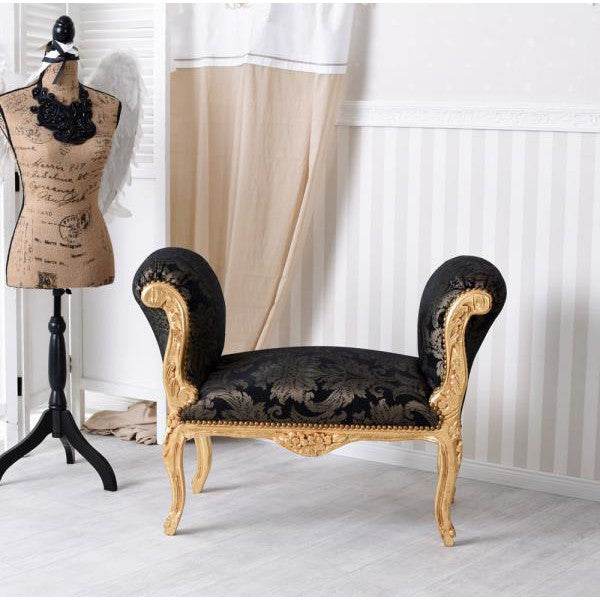 SITZBANK BAROCK HOCKER TOILE DE JOUY SOFA SHABBY CHIC - Palo24