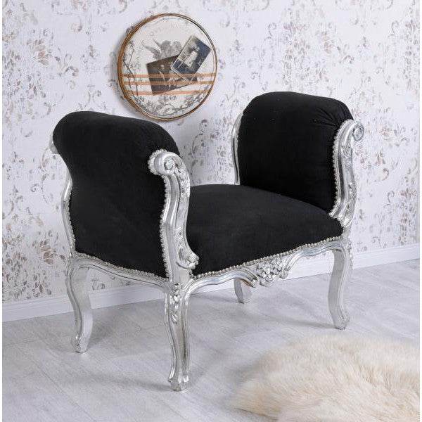 SITZBANK BAROCK HOCKER TOILE DE JOUY SOFA SHABBY CHIC - Palo24