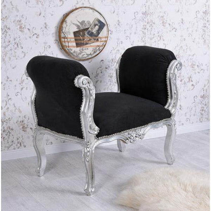SITZBANK BAROCK HOCKER TOILE DE JOUY SOFA SHABBY CHIC - Palo24