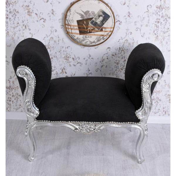 SITZBANK BAROCK HOCKER TOILE DE JOUY SOFA SHABBY CHIC - Palo24