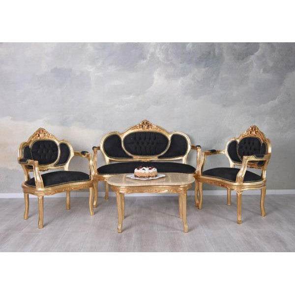 SOFAGARNITUR SITZGRUPPE BAROCK SOFA SESSEL COUCHTISCH - Palo24
