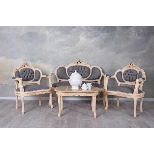 SOFAGARNITUR SITZGRUPPE BAROCK SOFA SESSEL COUCHTISCH - Palo24