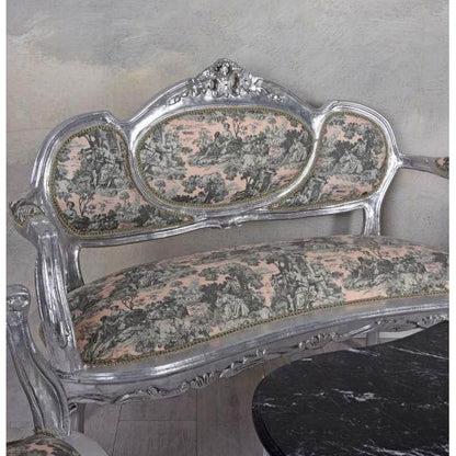SITZGRUPPE BAROCK SALONGARNITUR SOFA & ZWEI SESSEL TISCH - Palo24