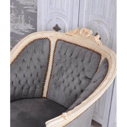 SITZGRUPPE BAROCK SALONGARNITUR SOFA & ZWEI SESSEL TISCH MARMOR - Palo24