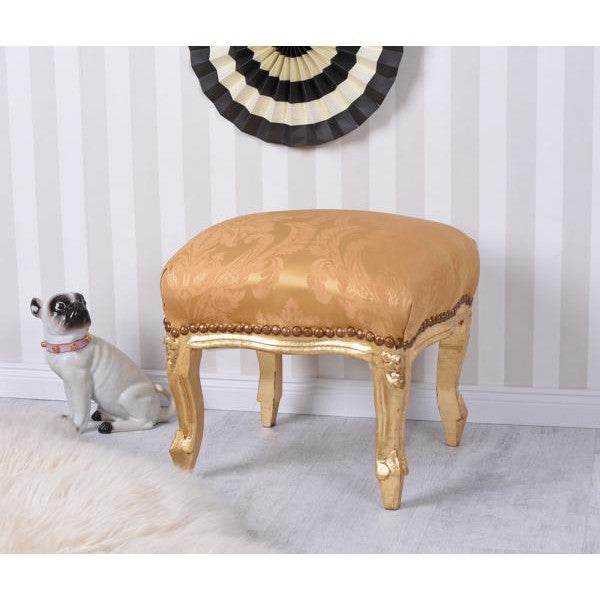 Antik Hocker Barock Gold Sitzhocker Fussbänkchen Schemel - Palo24