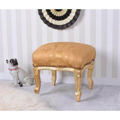 Antik Hocker Barock Gold Sitzhocker Fussbänkchen Schemel - Palo24
