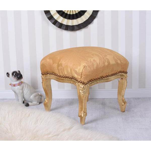 Antik Hocker Barock Gold Sitzhocker Fussbänkchen Schemel - Palo24