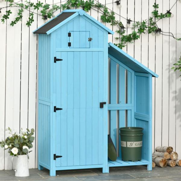 Gartenhaus Gerätehaus Geräteschuppen Himmelblau - Palo24