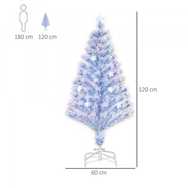 Künstlicher Weihnachtsbaum weiss blau 60 cm x 60 cm x 120 cm - Palo24