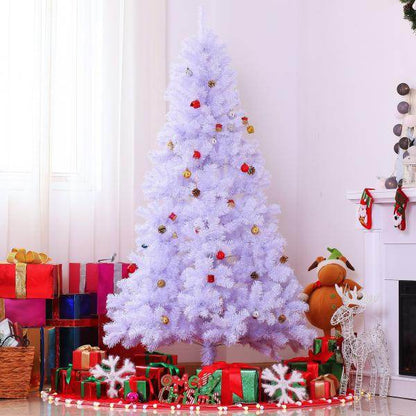 Weihnachtsbaum künstlicher 180cm mit Ständer inkl. Dekor weiss - Palo24
