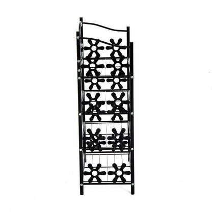 Pflanzenregal Blumenregal Pflanzentreppe Standregal Ständer 4 Etagen Metall Schwarz 59,5 x 30 x 92 cm - Palo24