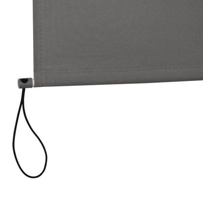 Senkrechtmarkise Alu Balkonmarkise mit Handkurbel UV50+ Hellgrau 140 x 250 cm - Palo24