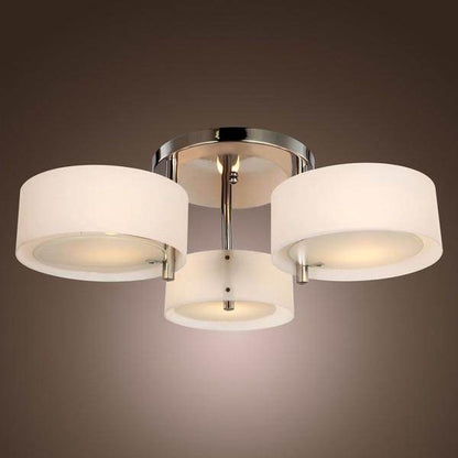 Deckenlampe Acryl Kronleuchter 40W Leuchte 3-flammig Chrom - Palo24